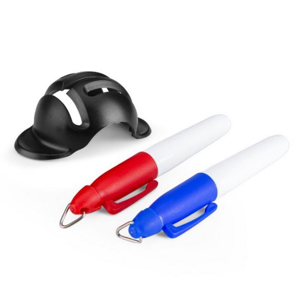 

1pc Golf Ball Line Liner Drawing Marking Alignment Putting Tool and 2 Pieces Golf Ball Marker Pen, Golf Scribe Accessories