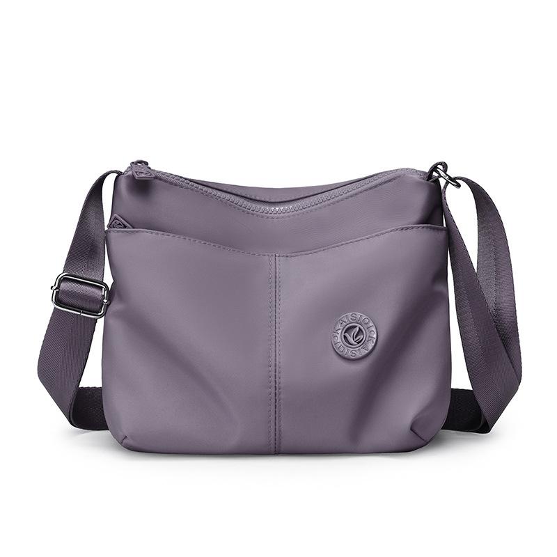 Большая повседневная однолямочная сумка, легкая, водостойкая, простая сумка через плечо фиолетовый