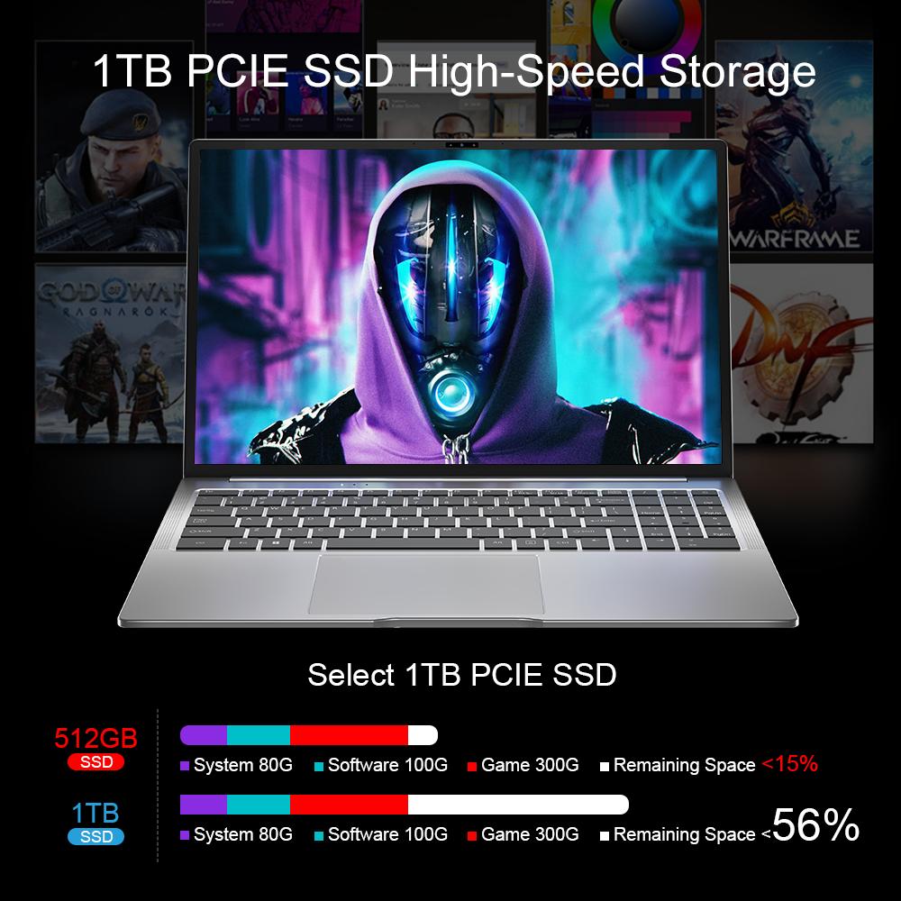 Ninkear N16 Pro Laptop 16" 2560*1600 IPS Bildschirm Intel Core i7-13620H 32GB RAM + 1TB SSD