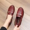 Fashion Single Shoe Leather Soft Soled Middle-aged Women's Casual Leather Shoes Mother's Shoes