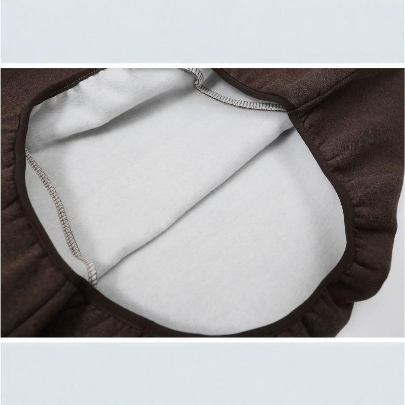 Essentials Hooded Sweatshirt Men Women Cotton Fleece Lined Letter Print Oversized Casual Streetwear Winter
