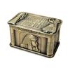 Stevige Zinklegering Sieradendoos Verfraaid Met Oude Egyptische Anubis En Sfinx Figuren Vintage Sieraden Display Doos