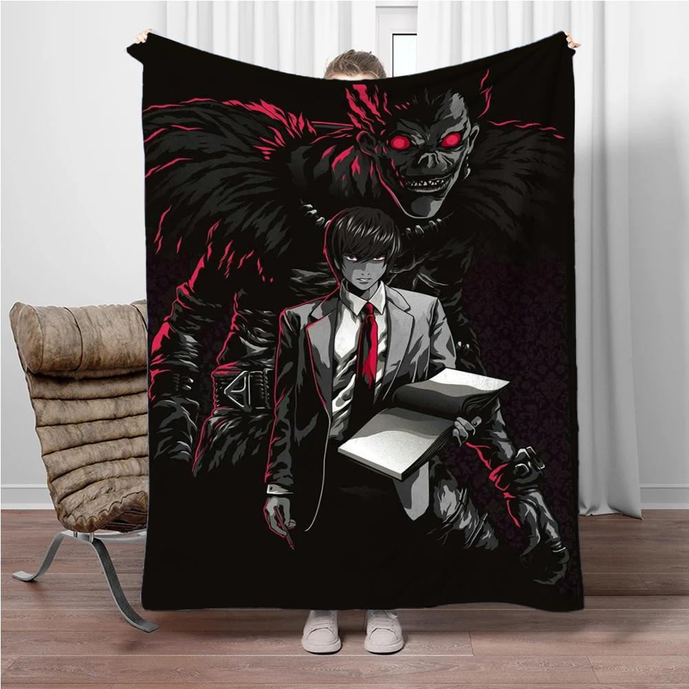 Japanese Anime Blanket DEATH-NOTE Children Warm Soft Blankets for Sofa Bed Cover Blanket Suitable for Birthday Souvenir Gifts