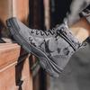 [FleurUneffe] Men's Tactical Boots, Camouflage, High-Cut Combat Boots, Abrasion-Resistant & Non-Slip Sole, Suitable for Hiking, Outdoor Activities, an