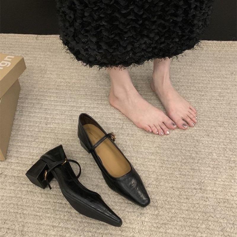 

Женские туфли-лодочки на высоком каблуке Туфли Мэри Джейн на платформе Черные туфли на каблуке для работы, вечеринки, танцев, свадьбы Женские босоножки 2024 года на лето 35 чёрный