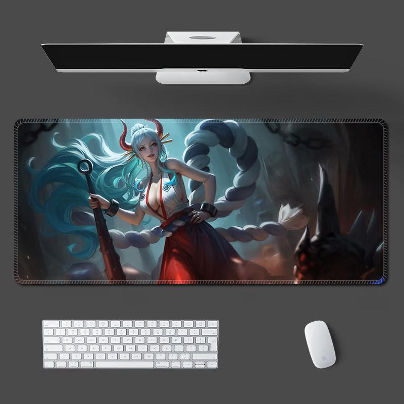 Home Office Non-slip Dirt-resistant Mouse Pad Keyboard Pad High Quality ONE PIECE Mouse Pad Luffy Roronoa Zoro Nami Table Pad