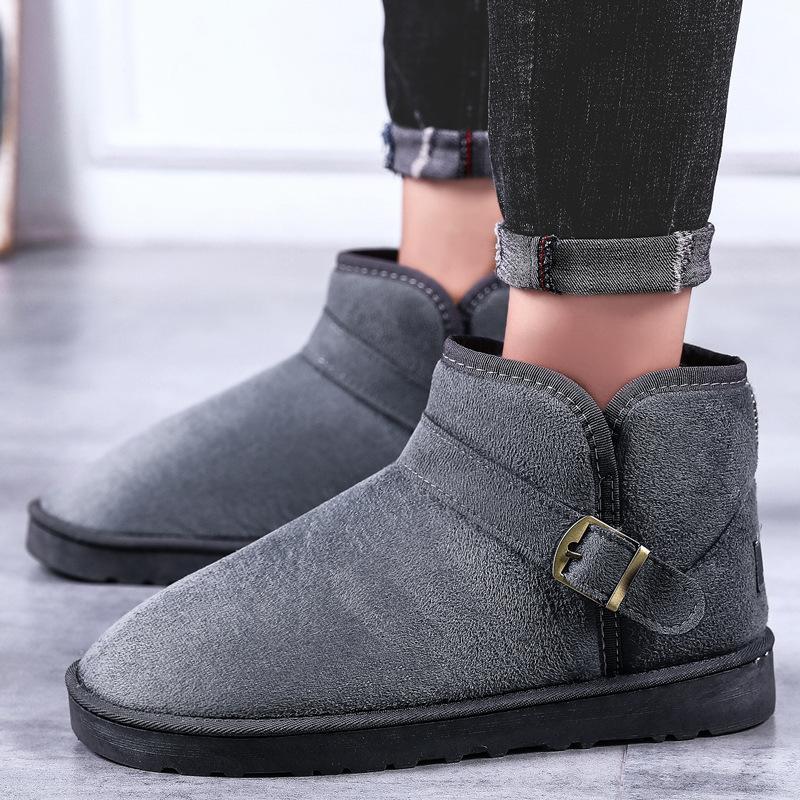

Женские зимние сапоги 2025 новая бархатная утолщенная водонепроницаемая и нескользящая верхняя одежда хлопковая обувь зимняя плоская теплая обувь 40
