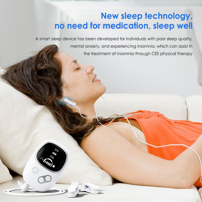Smart Handheld Sleep Aid Device  Microcurrent Sleep Helper, Ear Clip Sleep-Inducing Goodies