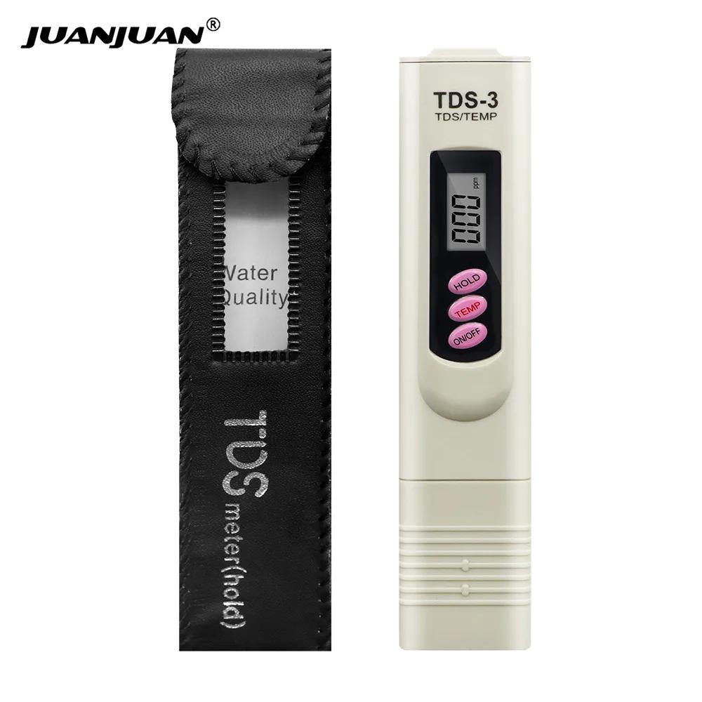 Digital Water Quality Purity Filter TDS Meter LCD Display TDS Tester 0-9999 PPM Temp Pen Design For Hydroponics Aquariums 10%Off