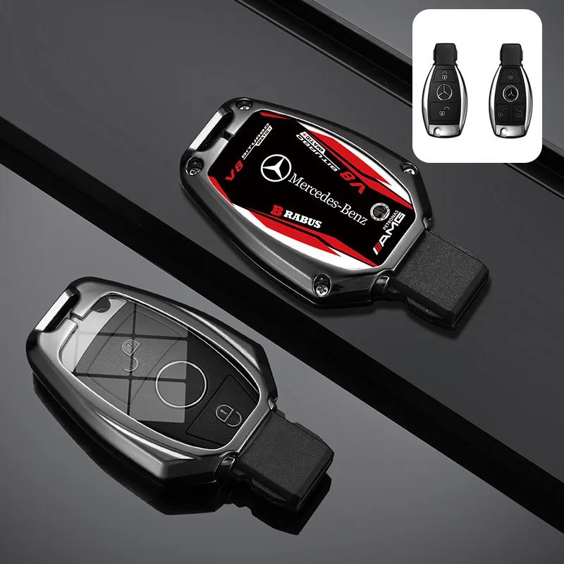 Car Racing Style Design Key Case Cover Shell Auto Accessory For Mercedes Benz A B C S Class AMG GLA CLA GLC W176 W221 W204 W205