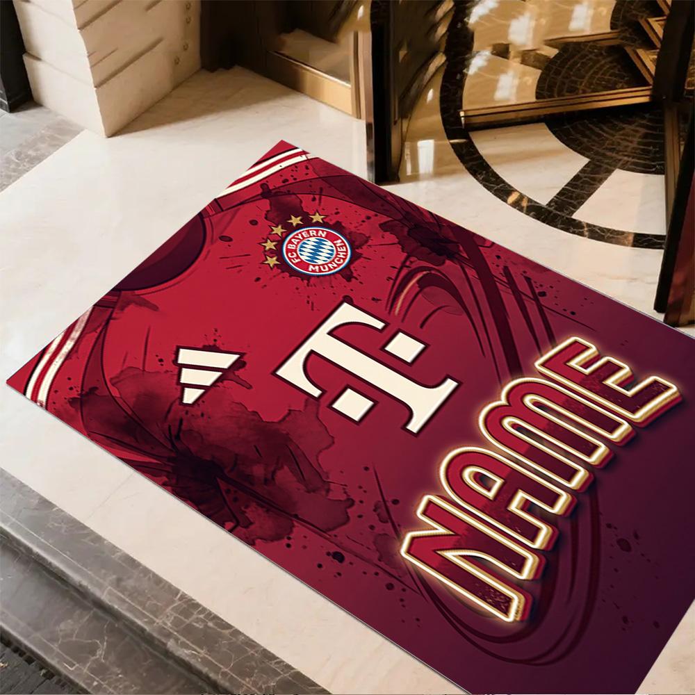 Bayern Munich Soccer Art Floor Rug Office Rug Suitable for Kitchen Living Rooms Outdoor Study room Antislip Carpet Anime Office Decor