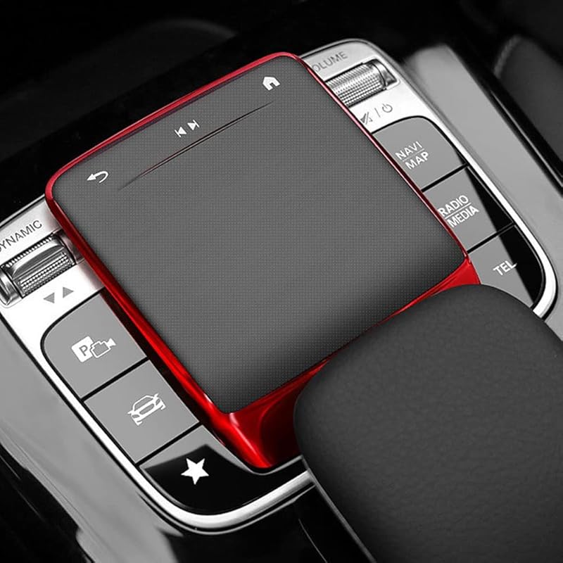 BOHISEN Car Center Console Mouse Protect Cover TPU Touchpad Cover Accessories for Mercedes Benz A B CLA GLE GLS GLB GLA 2020-2022 (Black)