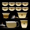Mutton-fat Jade Porcelain Kung Fu Tea Set