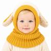 Plush Fabric Baby Shawl Cartoon Puppy Hood Scarf Soft Touch Toddler Cloak  Outdoor Wear