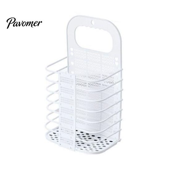 Wall Mounted Clothes Organizer Foldable Laundry Basket, Breathable Hollow Design, Hanging Hamper Space Saving Organizer, for Bathroom Dormitory