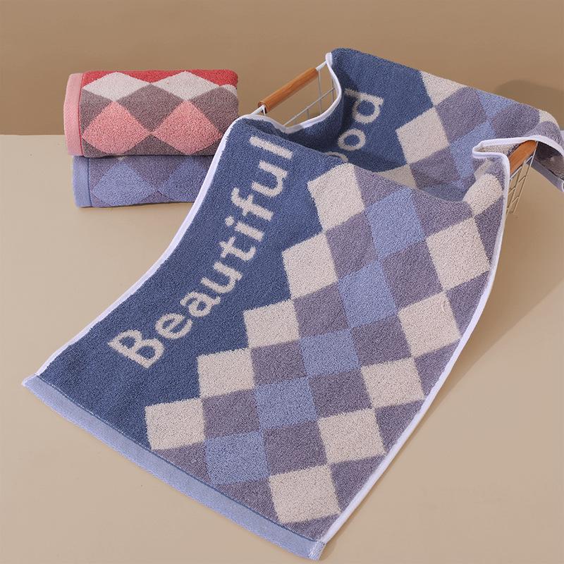 Soft Absorbent Pure Cotton Face Towel for Adults - Thickened, Polyester Blend