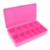 Fake 2 Size Nail Box Nail Tip Empty Box Multicolour Nail Art Case Container Box Acrylic Storage Case 11 Grids Tool