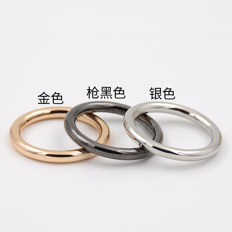 Metal Ring Buckle Luggage Women'S Trench Coat Coat Decorative Button Circle Clothing Accessories