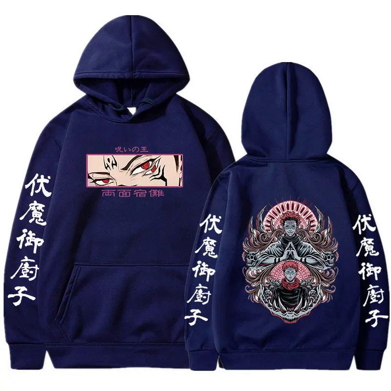 Anime Jujutsu Kaisen Hooded Ryomen Sukuna Hoodie