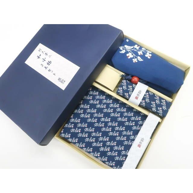 Japanese accessories, Japanese miscellaneous goods, Yumeji Takehisa, Japanese accessories, 3-piece set, passbook case, seal, piping bag, boxed