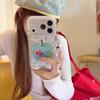 Transparent gilt green apple goldfish pendant ins Korean applicable Apple 17ProMax mobile phone case iphone15 new 16pro women's cute 17pro
