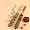 Kitchen Tool Barbecue Grill Stainless Steel Non-Stick Grill Basket with Handle BBQ Roast Rack for Home Outdoor Picnic