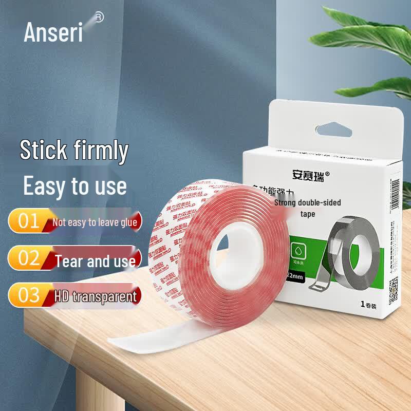 Ancai Rui Mesh Cloth Acrylic Double-Sided Nano Tape 3cm x 3m, 2mm Thick