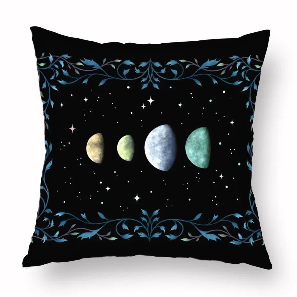Home Decor Moon Phases Magical Creatures Pillow Covers Pattern Cushion Cover Suitable For Sofa Bedroom Car Pillow Cover
