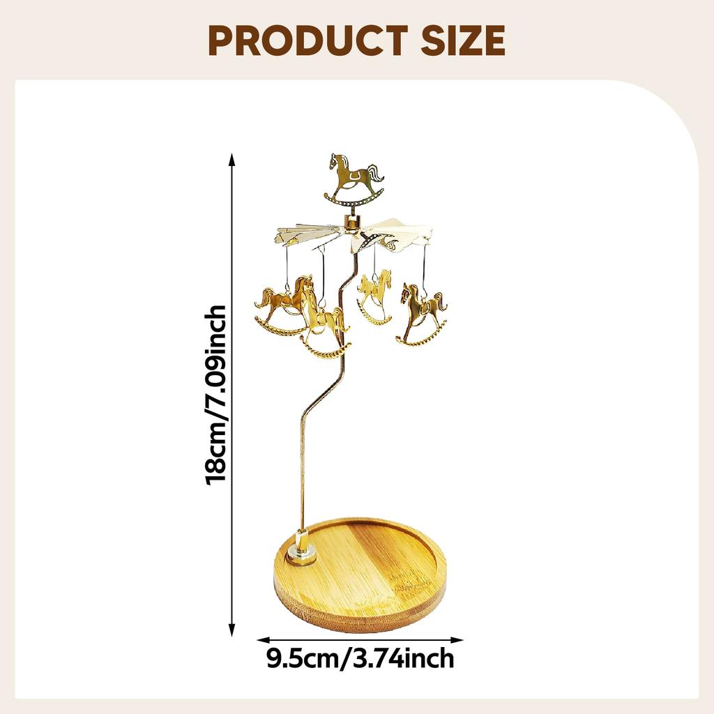 Metal Rotary Candle Holder Tea Light Candle Holder for Desktop Ornament Decor Rustic Wedding Table Decor Rotating Candlestick