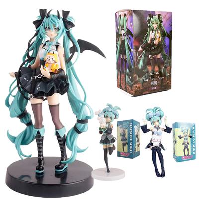 Liten Djevel Hatsune Miku Søt Sittende Skjønnhet Jente Ornament Bilpynt Instantnudler Lager PC-kabinett Dekorasjon Ornament