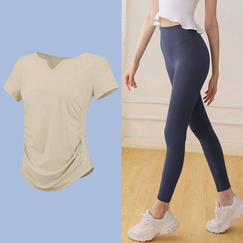 Women's Plus Size Quick Dry Yoga & Fitness Short Sleeve T-shirt, Running & Training Casual Top for Summer