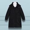 Winter New Fashion Loose Korean Hooded Cotton-padded Jacket Girls' Long Knee-thick Bread Coat.