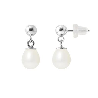 Earrings - - Comet - Cultured Pearls 6-7 Mm - White Gold - 2 Year Warranty