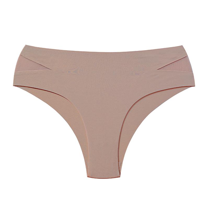 Nahtlose Slips Damen Slips Eis-Seide Niedrige Taille Unterwäsche Lingerie Intimates