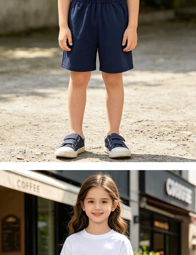 2026 Kids' Pure Cotton Mid-length Casual Shorts for Girls and Boys