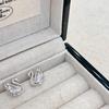 2024 French-Style Small Diamond Swan Earrings: Exquisite, High-End Fashion for Women