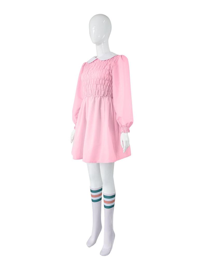 Eleven Pink Dress Cosplay Costume for Girls - Inspired by Stranger Things