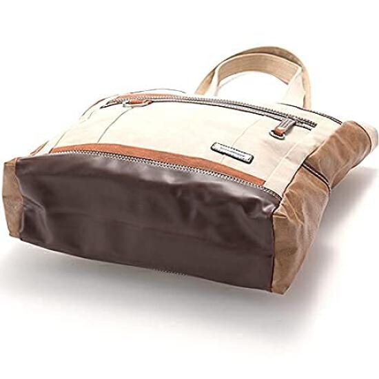 Tragetasche für Herren und synthetisch A4 braun [Schnurrbart] Damen, Leder, Größe, VHW-5532,