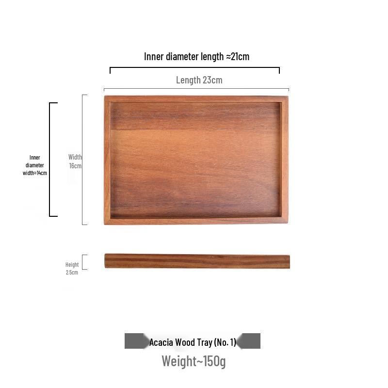 Jingbaodi Rectangular Plastic Serving Tray 23x16cm