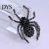 Vintage Women Rhinestone Inlaid Spider Brooch Pin Bag Badge Lapel Jewelry Gift