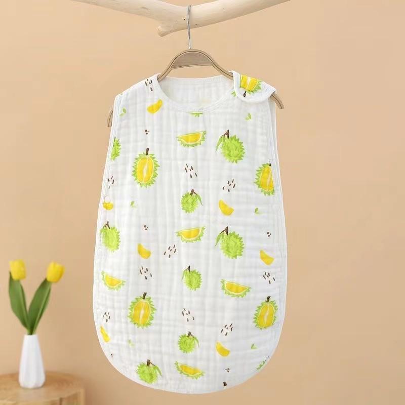 Pure Cotton Sleeveless Baby Sleeping Bag - Summer Thin Anti-Kick Vest for Newborns and Children