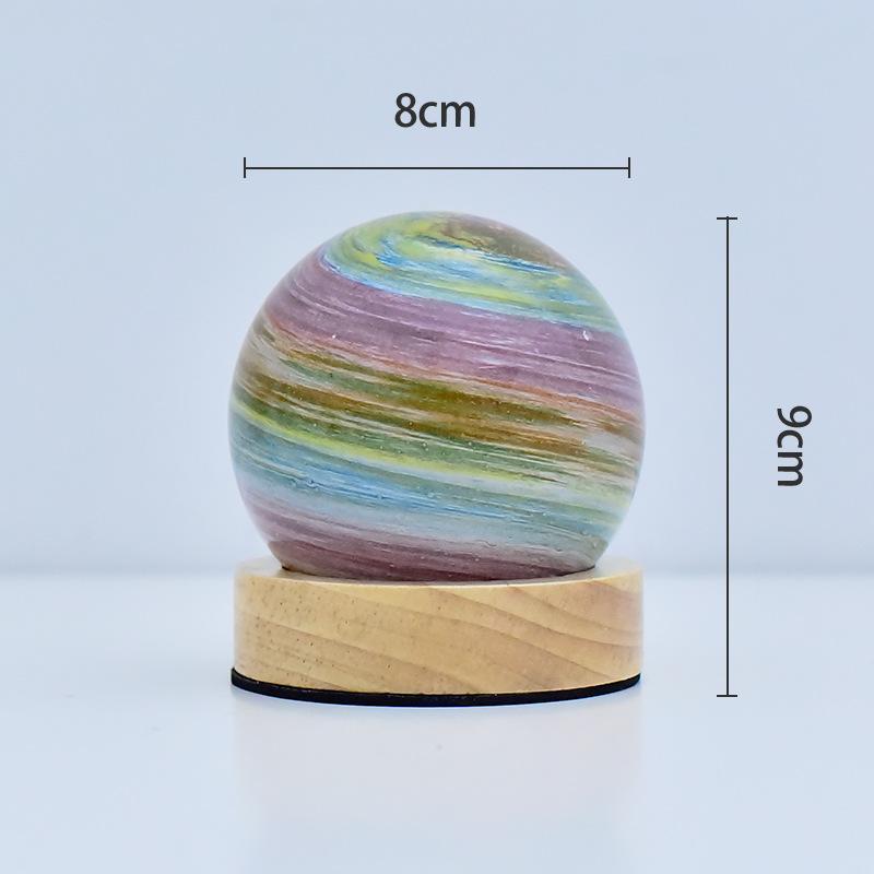 Galaxy Ball Lampe Kinderlicht Planetarische Kristallkugel Nachtlichter Leuchtend USB-Strom Warm Nachttisch Geschenk Heimdeko Schlafzimmer Weihnachten