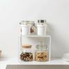 Single Layer Iron Kitchen Storage Rack Draining Seasoning Bottles Shelves   Bedroom