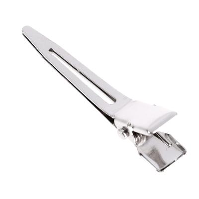 10Pcs Single Prong Hair Clip 4.5Cm Alligator Flat Clips Metal Hairs Accessories