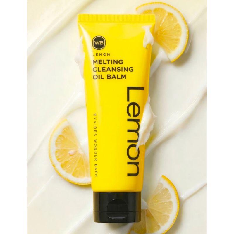 Wonder Bath Lemon Melting Cleansing Oil Balm 60g Deep Makeup Remover Nourishing Cleansing Balm
