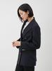 Mira Owen Gold Button Long Blazer 09WFJ254139 Women's Double-Breasted