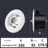 ABS Round Air Ventilation Duct: Indoor Fresh Air, White Exhaust Air Intake