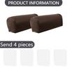 Stretchable Stretch PU Cover Non-slip Faux Leather Cover Non-Slip Armrest Towel  Living Room Use