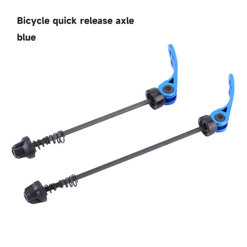 2 Pièces Axes de Roue de Vélo Haute Résistance Ensemble Axes à Blocage Rapide de Vélo Broche Levier Vélo de Montagne Route Moyeux de Roue Broche