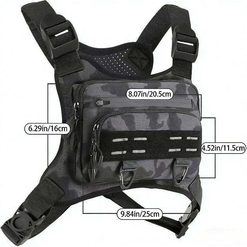 Sport Brusttasche Leicht Wasserdicht Molle Wander Camping Westentasche Outdoor Wandern Reisen Multifunktionale Aufbewahrungstasche